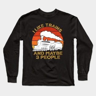 Model Train Lover Driver Long Sleeve T-Shirt